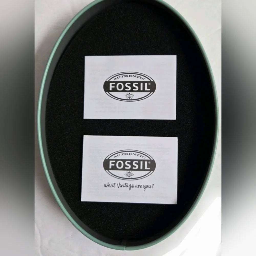 Fossil Charm Braided Leather Necklace